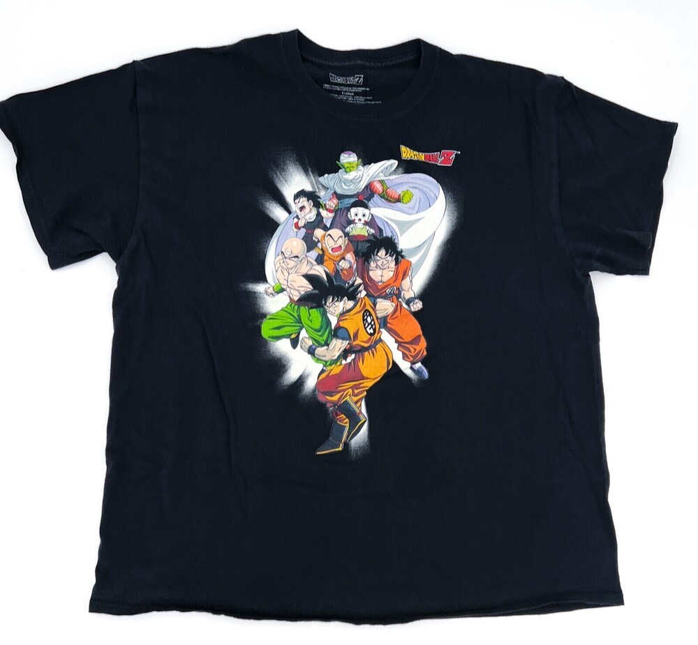 Dragonball Z Shirt Adult Extra Large Navy Graphic Tee T-Shirt Anime Goku